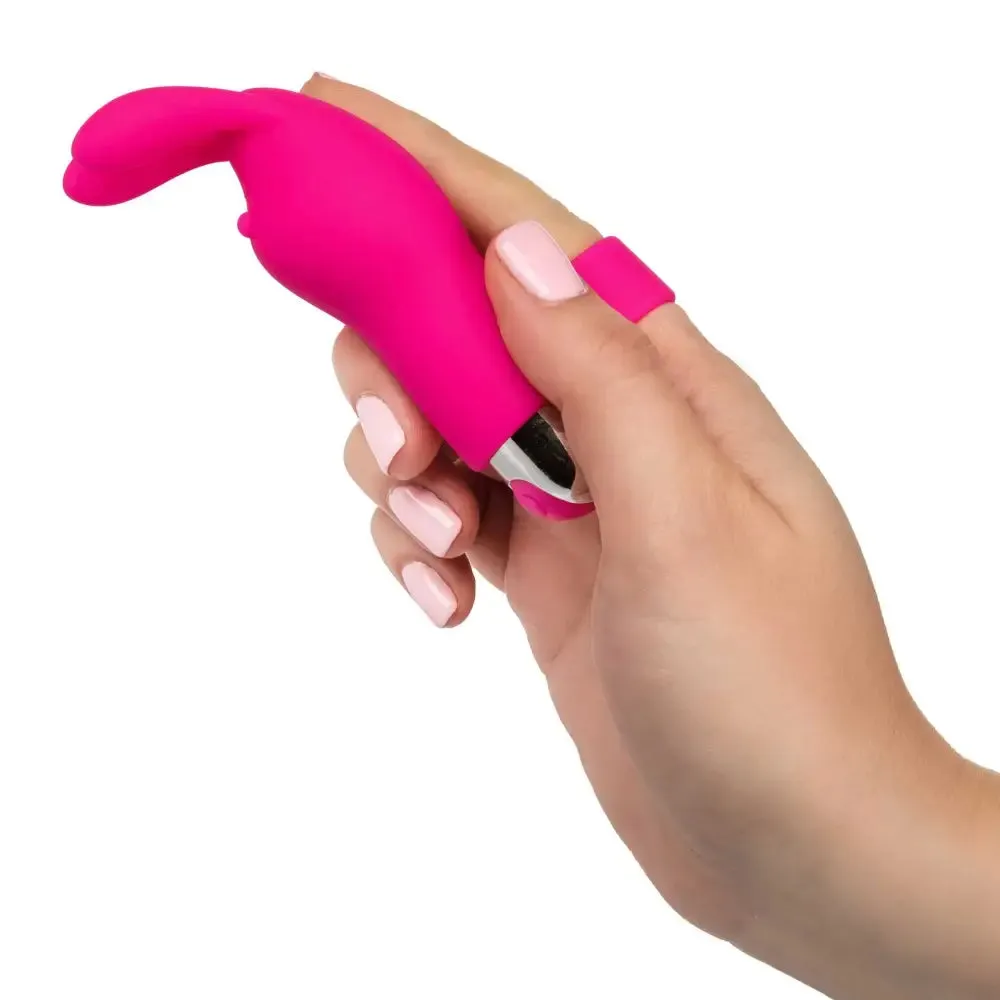 4-inch Colt Silicone Pink Rechargeable Bunny Finger Vibrator