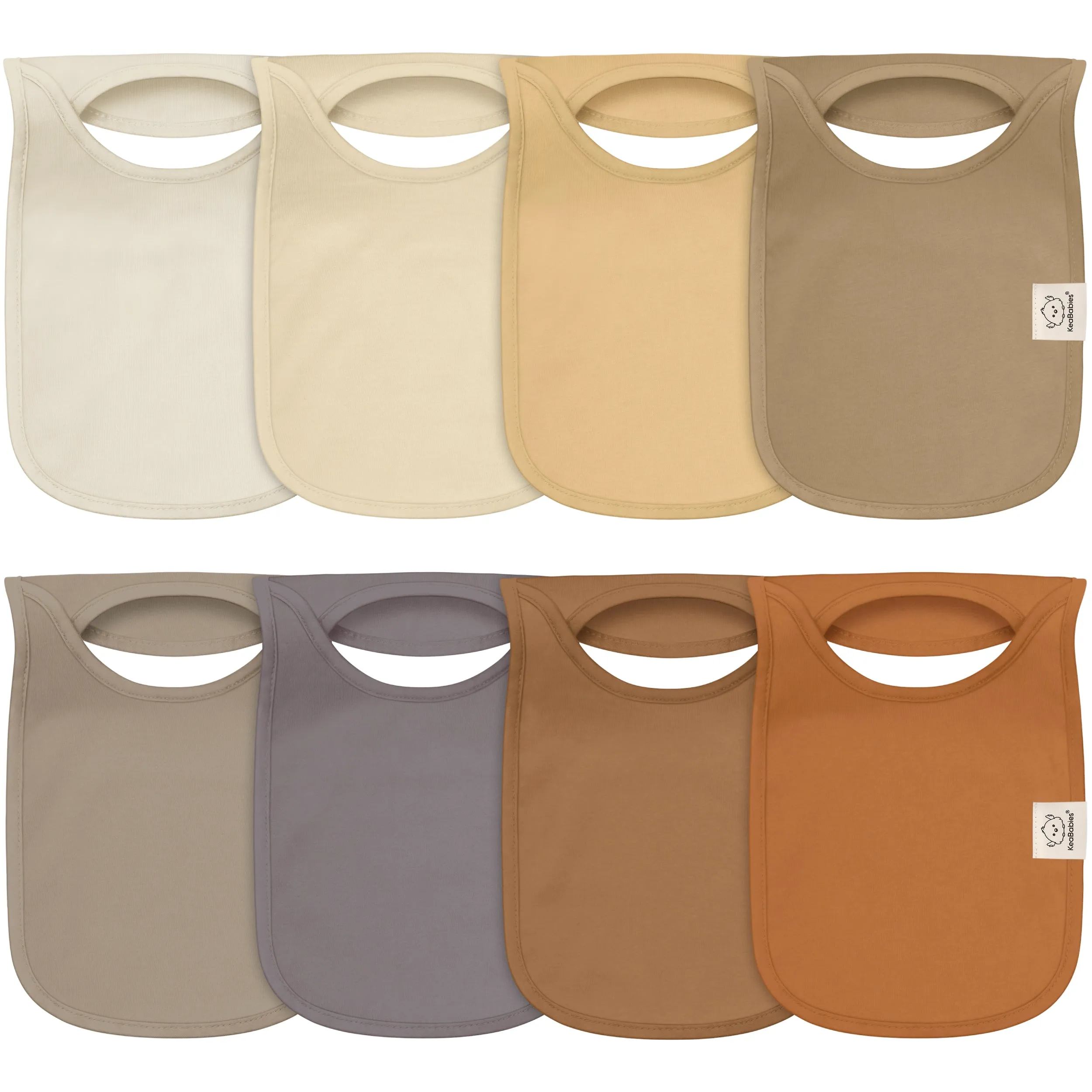 8-Pack Hallo Drool Bibs