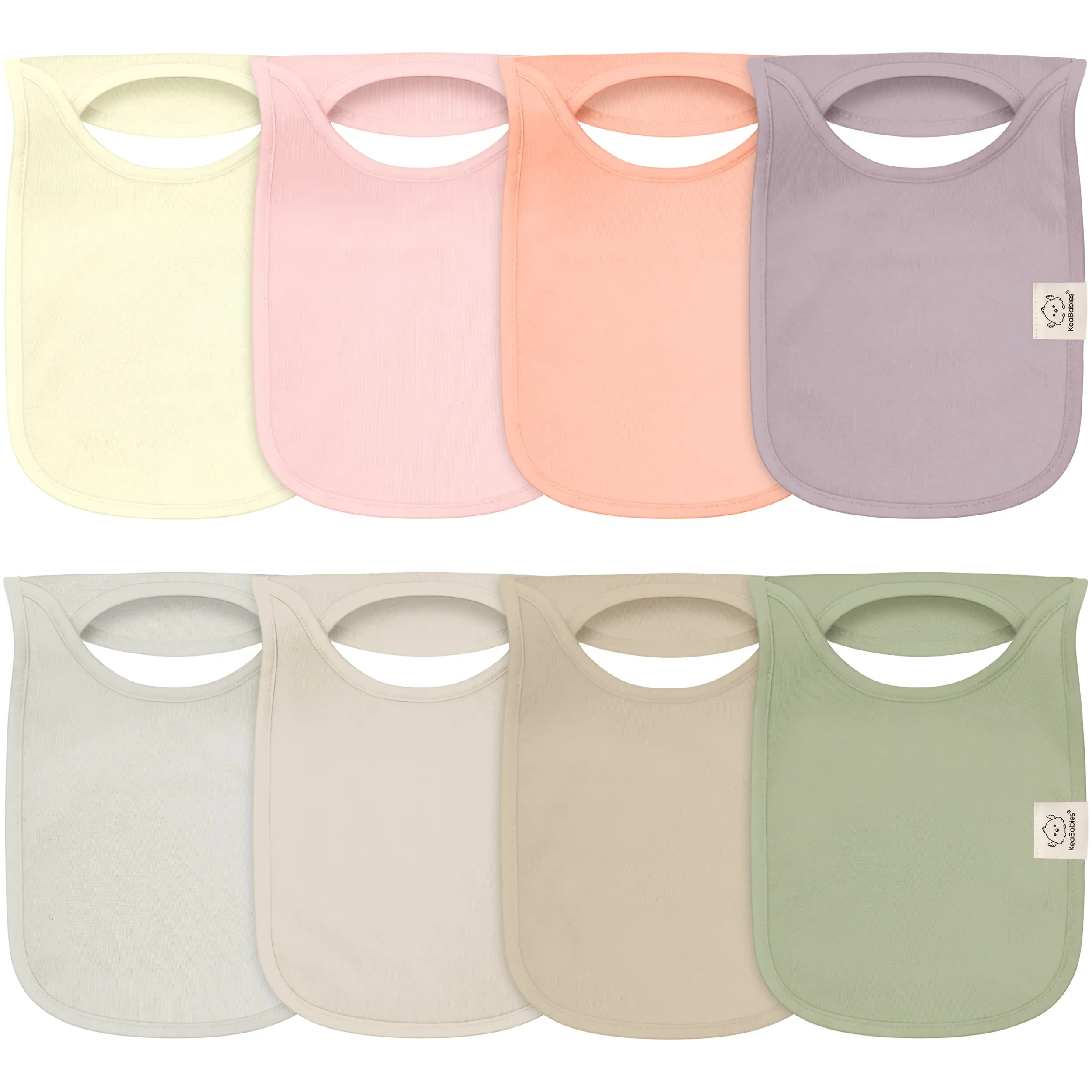 8-Pack Hallo Drool Bibs