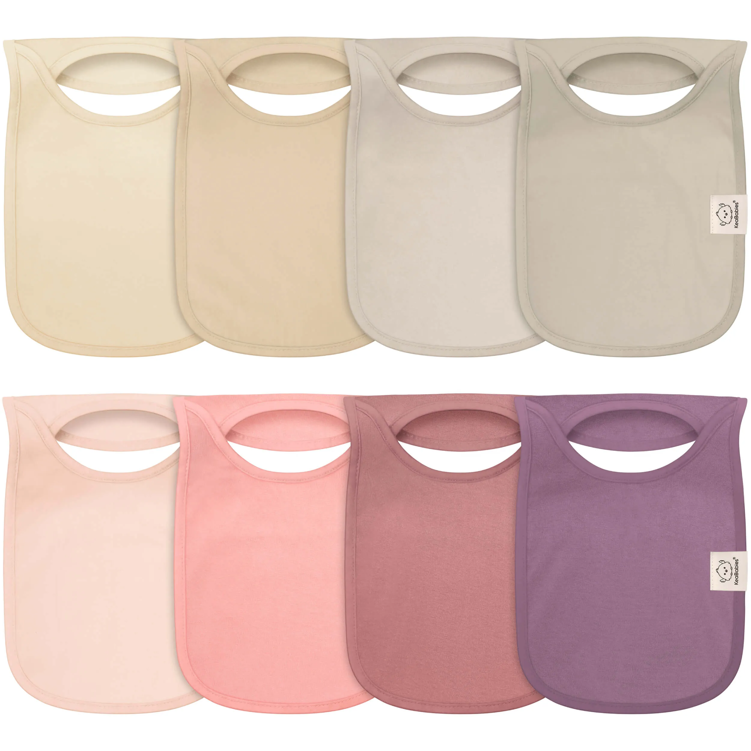 8-Pack Hallo Drool Bibs