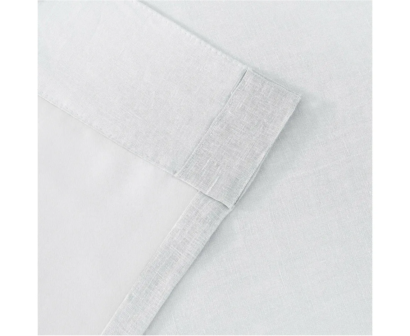 Amelie Room Darkening Concealed Tab Curtain in WHITE by Zaab