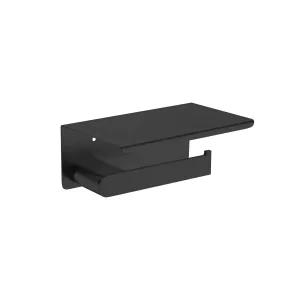 Bianca Toilet Roll Holder with Phone Holder Matte Black  9086A-MB