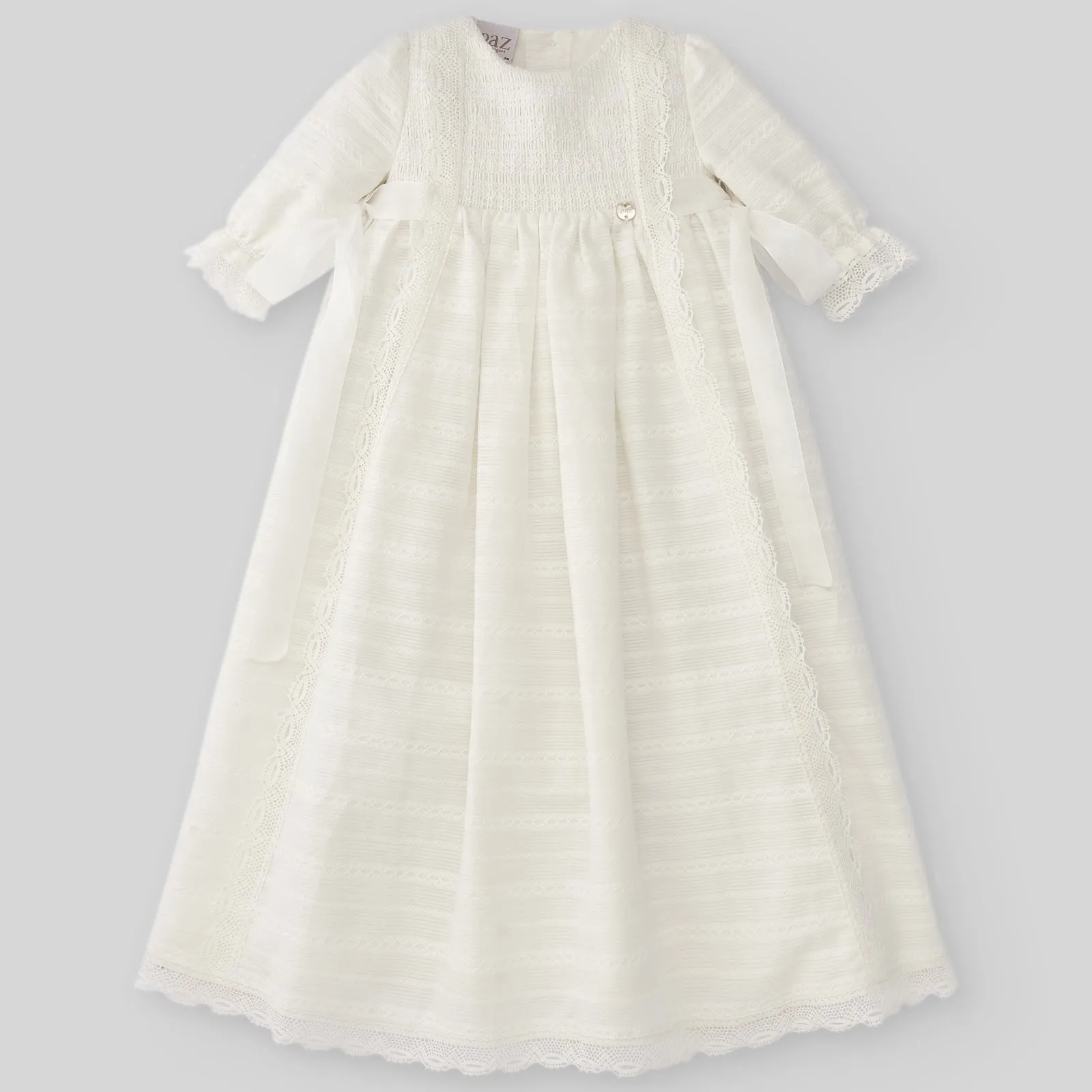 Christening Baby Dress with Bonnet