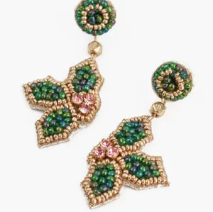Christmas Holly Earrings