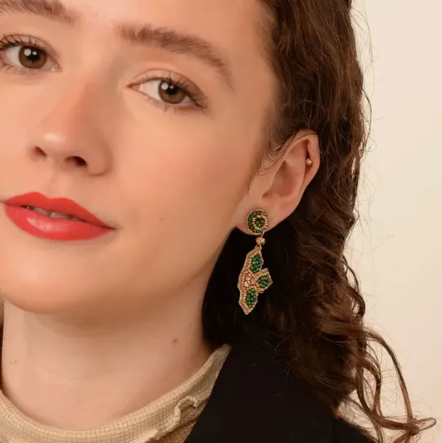 Christmas Holly Earrings