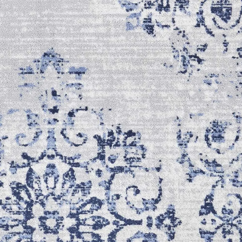 Fusion Faraday Washable Rug - Blue