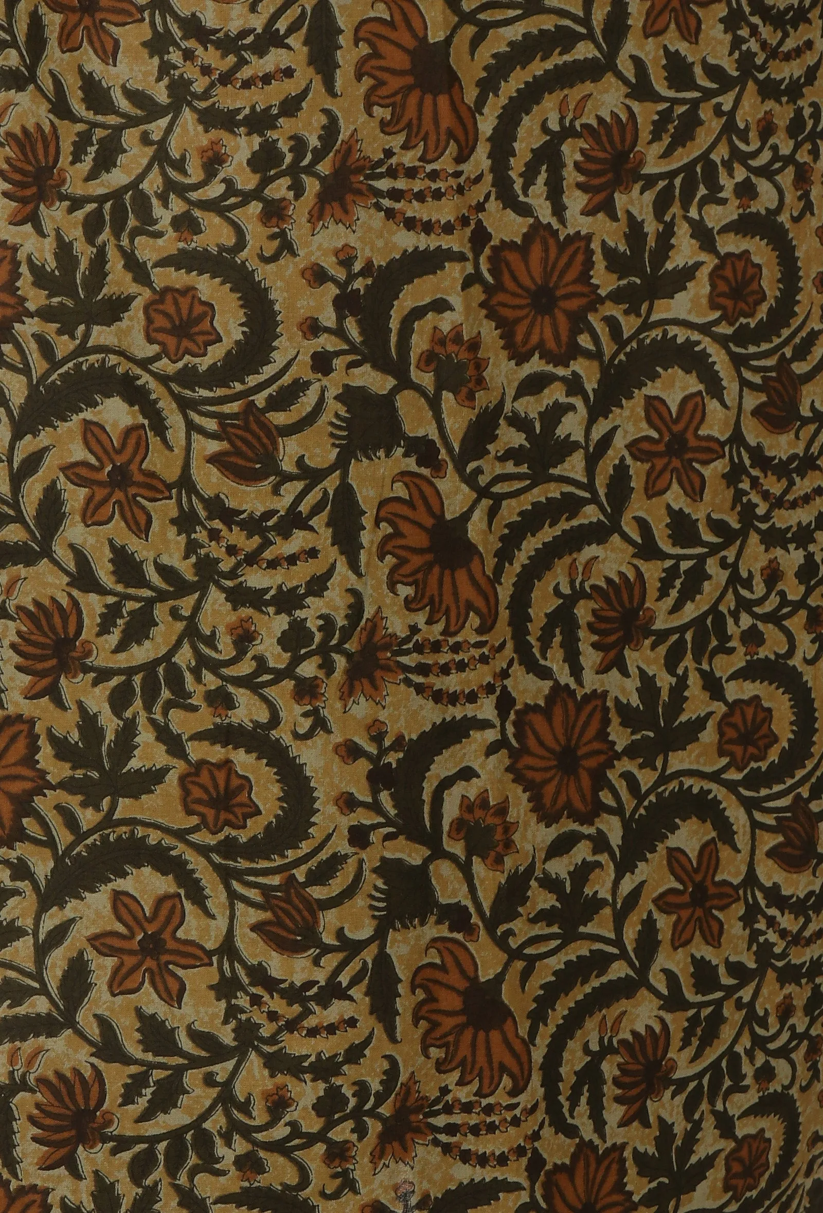 Kalamkari Printed Yellow Cotton Slip