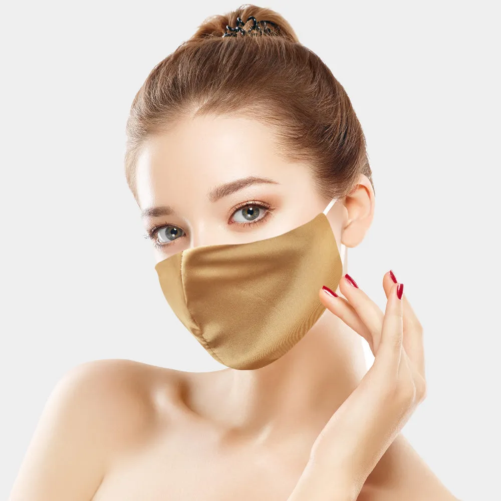 Lisette Burgundy Silky Satin Fashion Mask