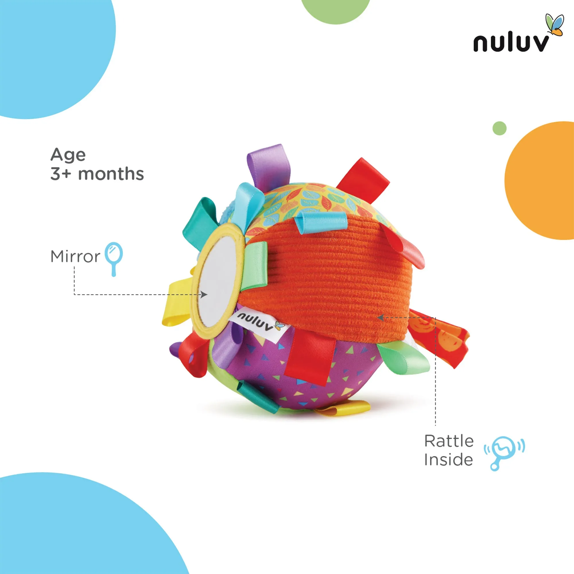 Nuluv Activity Ball 3  Months Multicolor