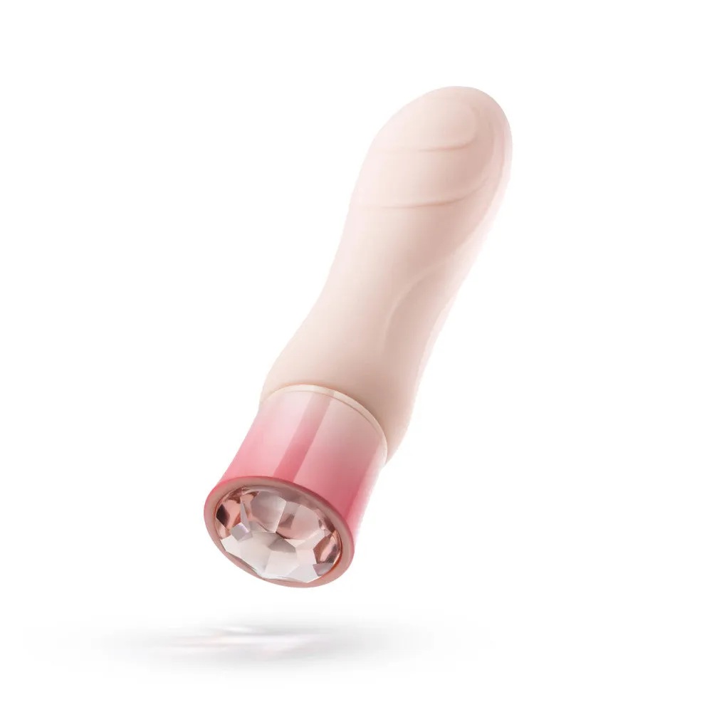 Oh My Gem By Blush® | Elegant: 5.5 Inch Warming G Spot Stimulation Vibrator in Morganite with Powerful RumboTech™ Technology