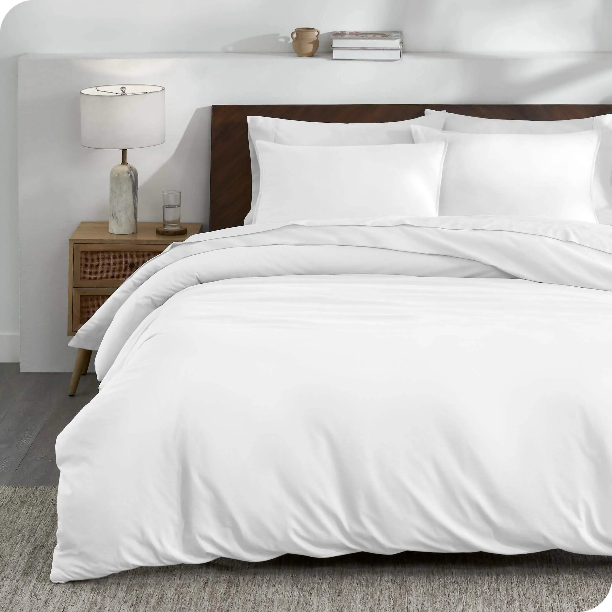 Organic Cotton Jersey Duvet Cover Set