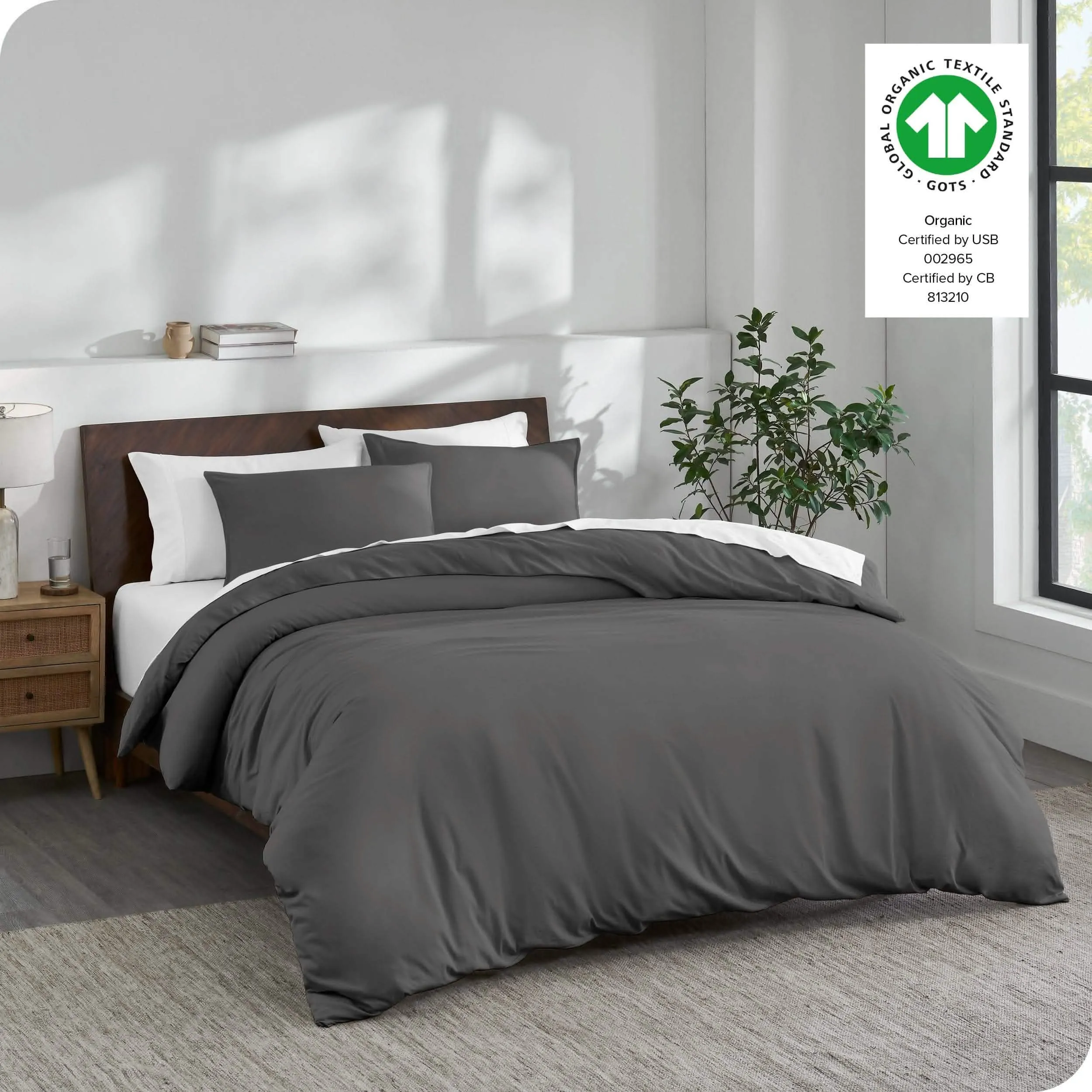 Organic Cotton Jersey Duvet Cover Set
