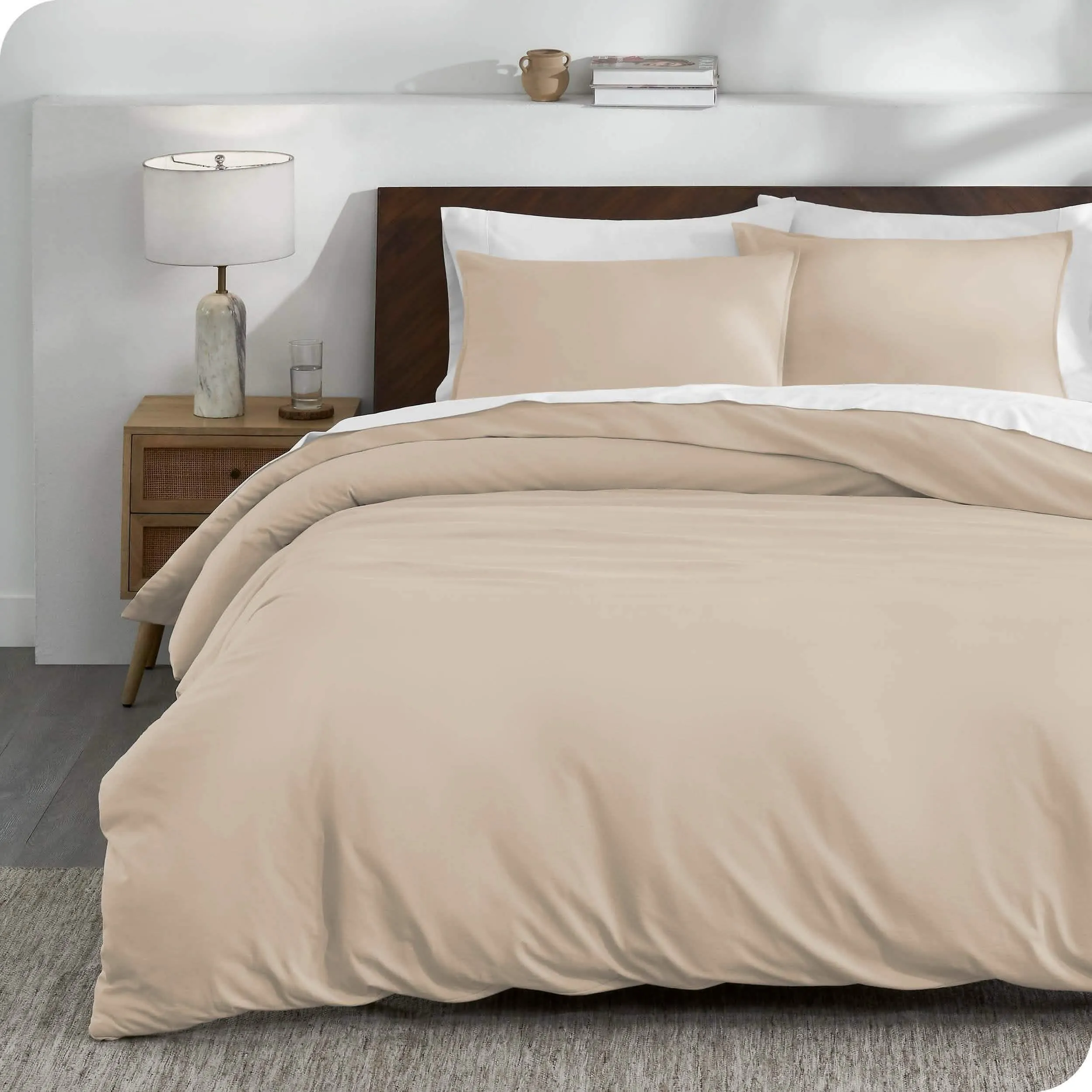 Organic Cotton Jersey Duvet Cover Set