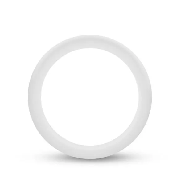 Performance Silicone Glo Cock Ring - White