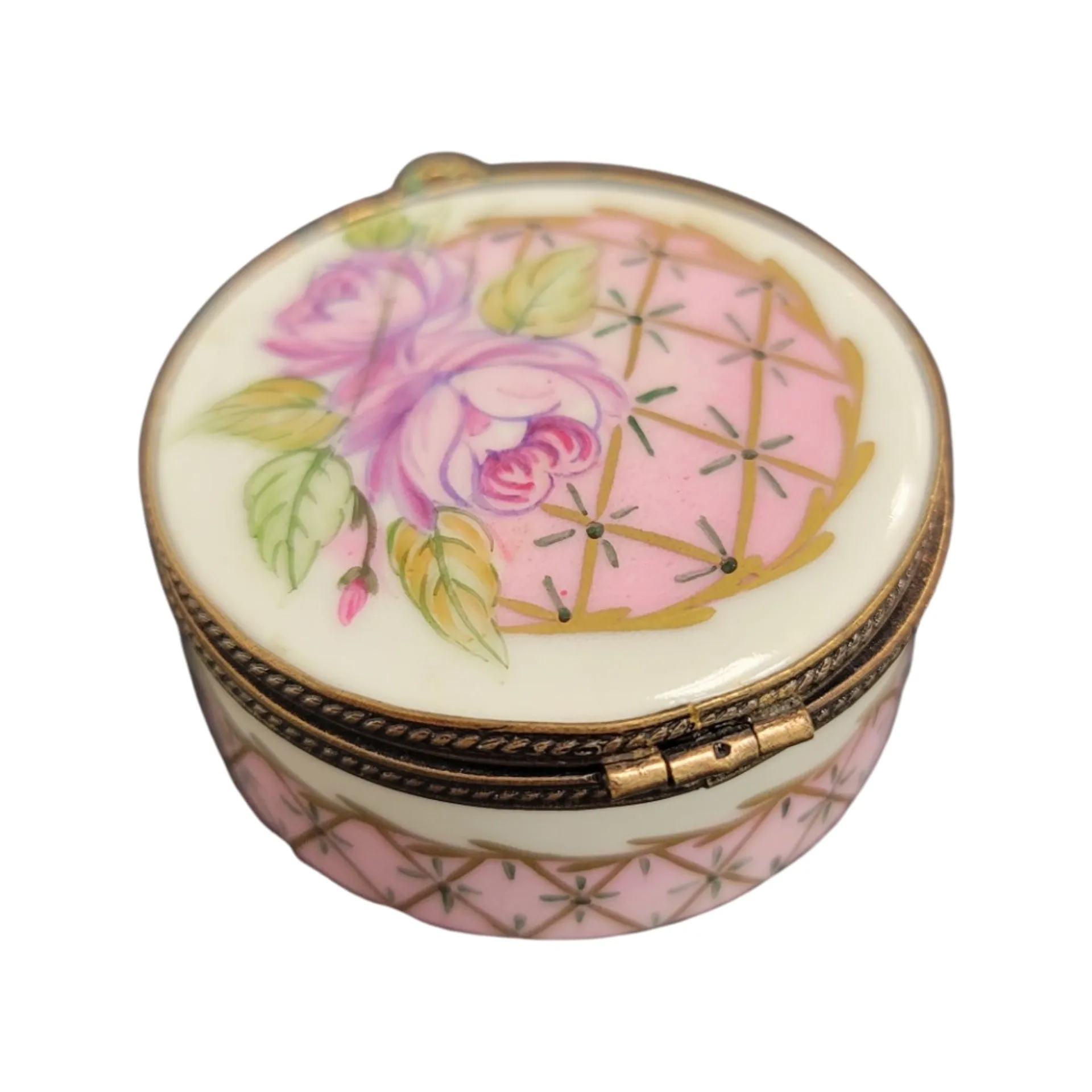 Pink Roses Round Pill