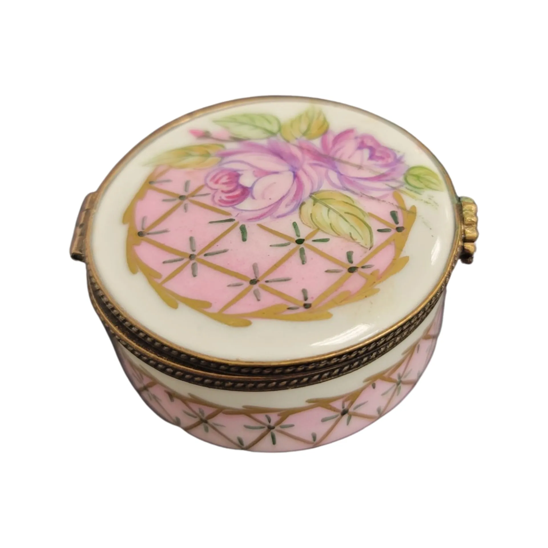 Pink Roses Round Pill