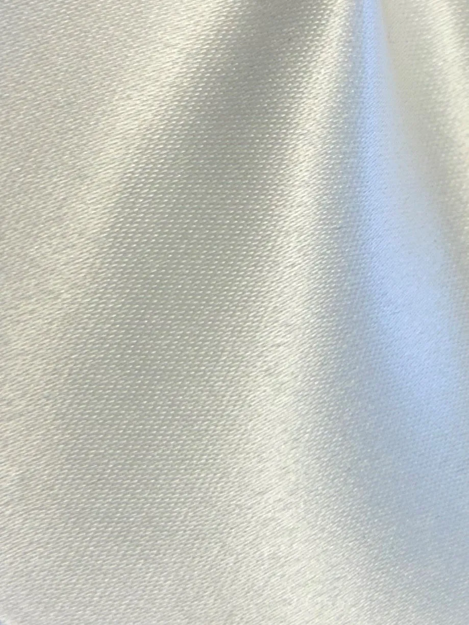 Silver Polyester Duchess Satin - Contessa