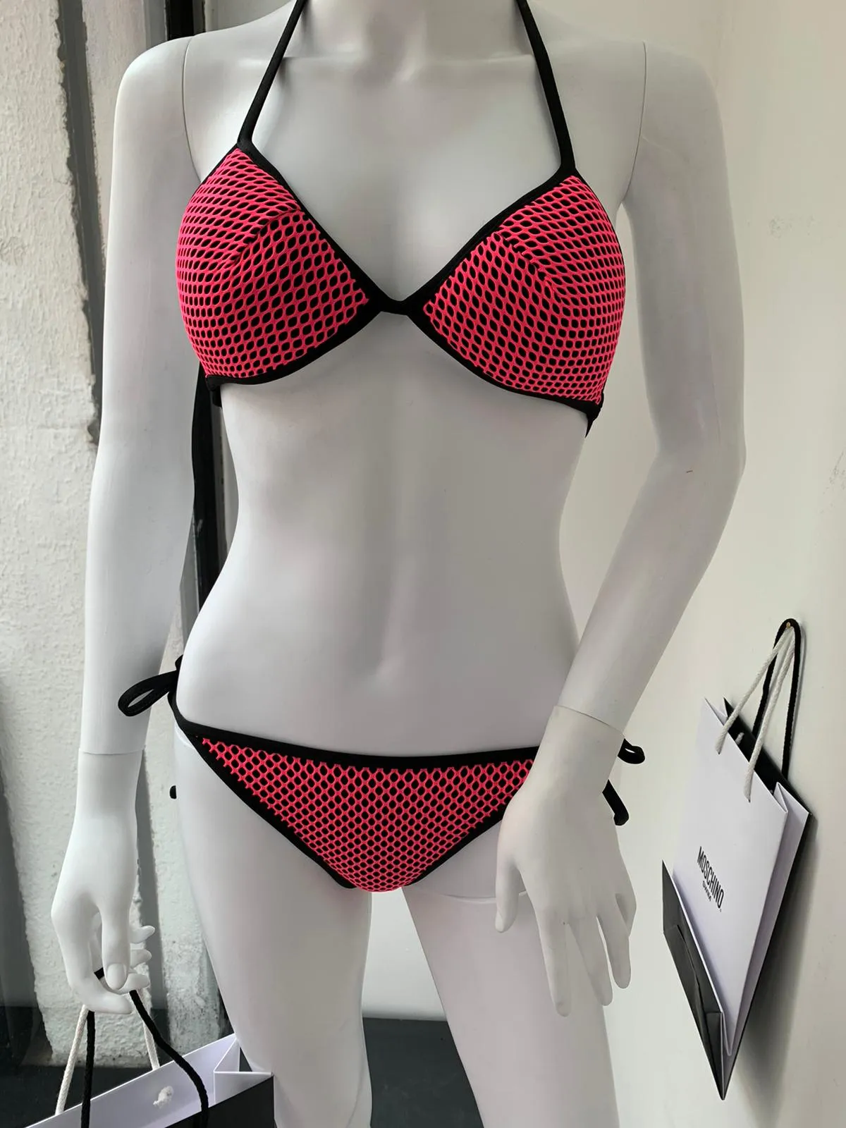Slip Bikini   Top Bikini Moschino Pink Retato
