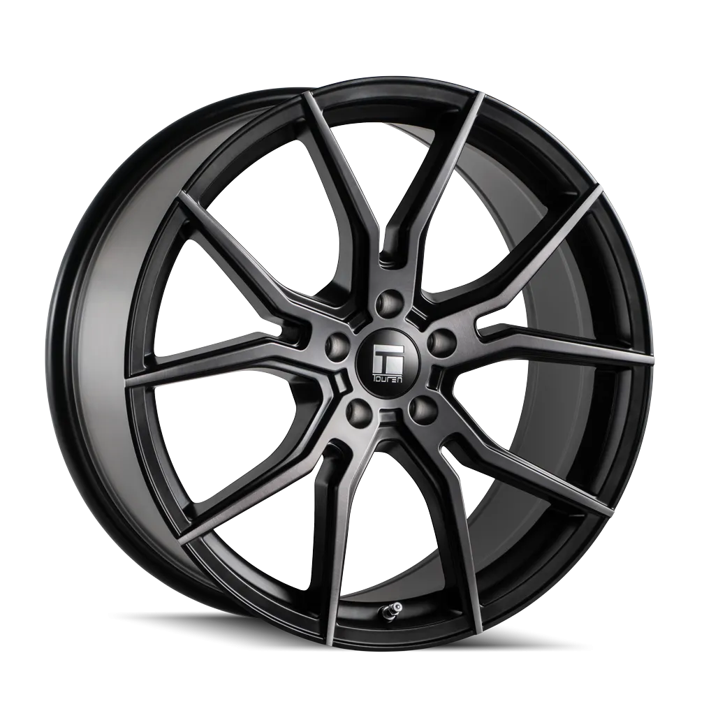 TOUREN 3501 | BRUSHED MATTE BLACK W/DARK TINT | 5x112 | 17x7.5 | 40mm